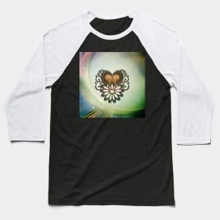 Elegant heart with skulls Baseball T-Shirt